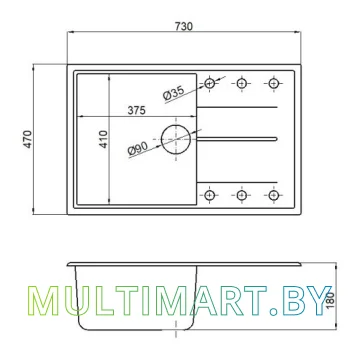 Кухонная мойка AV Engineering Benefit AVE730470WTA (белый) картинка 5